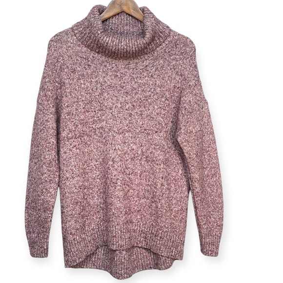 Old Navy Women's L Large Pink Multi Knit Cowl Neck Pullover Sweater - Picture 1 of 11